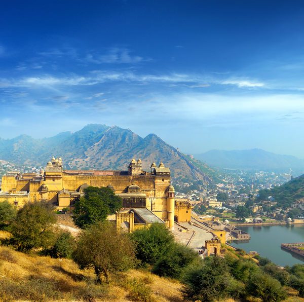 India Jaipur Amber fort in Rajasthan